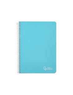 Cuaderno Espiral Liderpapel A5 Witty Tapa Dura 80H 90Gr Cuadro 4Mm Con Margen Color Azul 2
