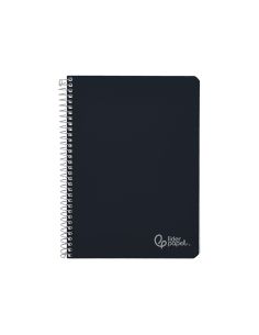 Cuaderno Espiral Liderpapel A5 Witty Tapa Dura 80H 90Gr Cuadro 4Mm Con Margen Color Negro 2