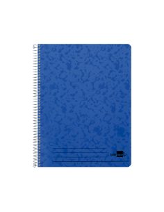 Cuaderno Espiral Liderpapel Folio 100H Cuadro 4Mm Tapa Azul Con Margen 70Gr 2