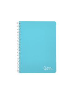 Cuaderno Espiral Liderpapel A4 Witty Tapa Dura 80H 90Gr Cuadro 4Mm Con Margen Color Celeste 2