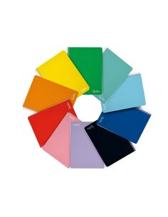 Cuaderno Espiral Liderpapel A4 Witty Tapa Dura 80H 90Gr Cuadro 8Mm Con Margen Colores Surtidos 2