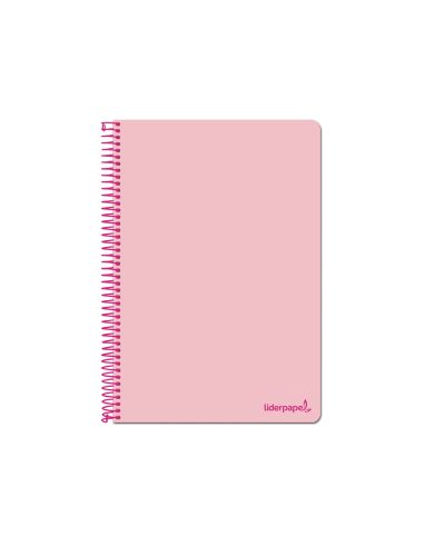 Cuaderno Espiral Liderpapel Folio Write Tapa Blanda 80H 60Gr Cuadro 4Mm Con Margen Color Rosa