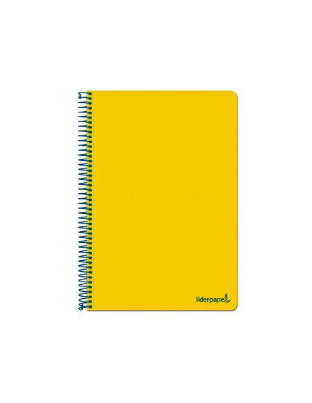 Cuaderno Espiral Liderpapel Folio Write Tapa Blanda 80H 60Gr Horizontal Con Margen Color Amarillo