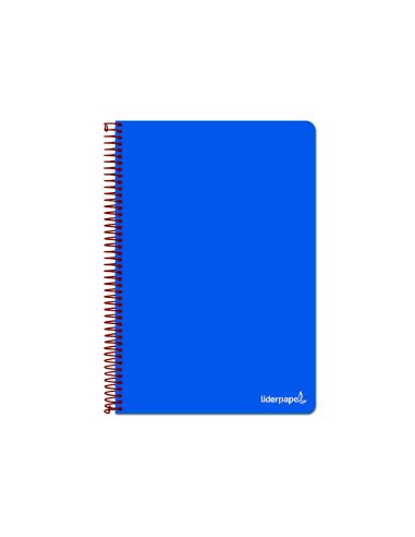 Cuaderno Espiral Liderpapel Folio Write Tapa Blanda 80H 60Gr Pauta 2,5 Mm Con Margen Color Azul