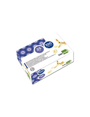 Encuadernadores Liderpapel Latonados Con Arandela 50 Mm Caja De 100 Unidades