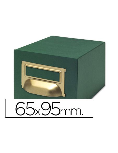 Fichero Fichas Tela Verde 1000 Fichas N.1 Tamaño 65X95 Mm