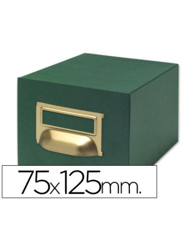 Fichero Fichas Tela Verde 500 Fichas N.2 Tamaño 75X125 Mm