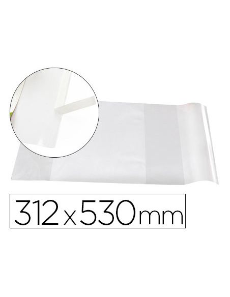 Forralibro Liderpapel Nº31 Con Solapa Ajustable Adhesivo 312 X 530 Mm