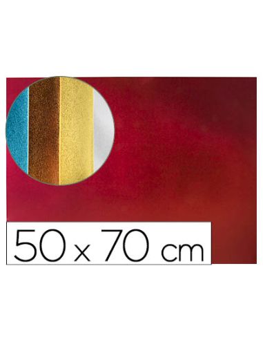 Goma Eva Liderpapel 50X70 Cm Espesor 2 Mm Metalizada Rojo