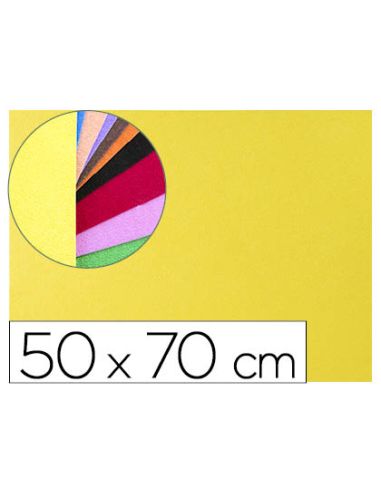 Goma Eva Liderpapel 50X70Cm 60G/M2 Espesor 2Mm Textura Toalla Amarillo