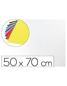 Goma Eva Ondulada Liderpapel 50X70Cm 2,2Mm De Espesor Blanco