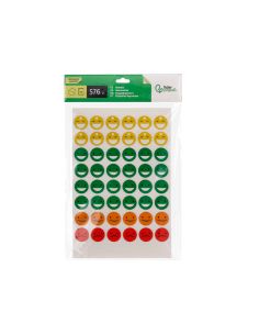 Gomets Escolar Liderpapel Caras Bolsa De 12 Hojas 48 Caras Por Hoja Colores Surtidos 2