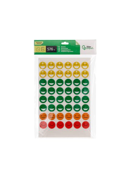 Gomets Escolar Liderpapel Caras Bolsa De 12 Hojas 48 Caras Por Hoja Colores Surtidos