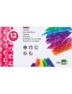 Lapices Cera Semi Blanda Lider Papel Caja De 12 Unidades Colores Surtidos 2