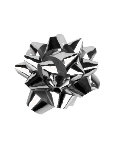 Lazo Liderpapel Fantasia Mediano Color Plata Metalizado