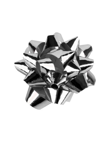 Lazo Liderpapel Fantasia Mediano Color Plata Metalizado