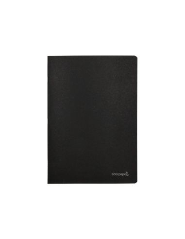 Libreta Liderpapel Tapa Negra A4 80 Hojas 60Gr Cuadro 5Mm Con Doble Margen|Libreriasalesiana