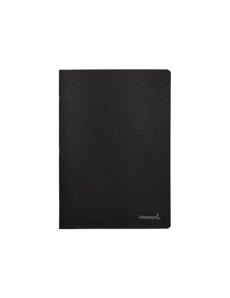 Libreta Liderpapel Tapa Negra A4 80 Hojas 60Gr Cuadro 5Mm Con Doble Margen|Libreriasalesiana