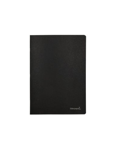 Libreta Liderpapel Tapa Negra A4 80 Hojas 60Gr Horizontal Con Doble Margen|Libreriasalesiana