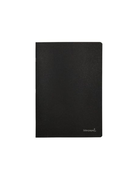 Libreta Liderpapel Tapa Negra A4 80 Hojas 60Gr Horizontal Con Doble Margen|Libreriasalesiana