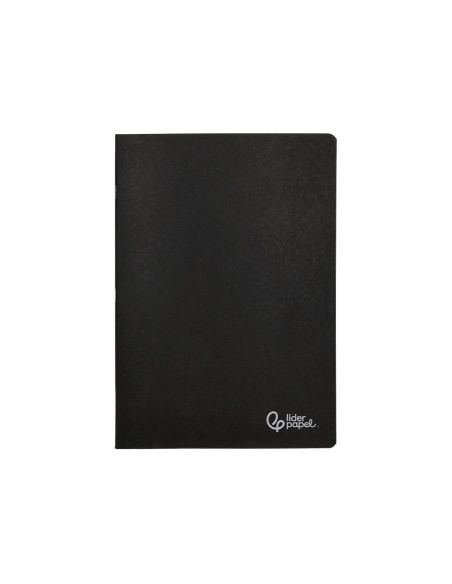 Libreta Liderpapel Tapa Negra A5 80 Hojas 60Gr Liso Con Doble Margen|Libreriasalesiana