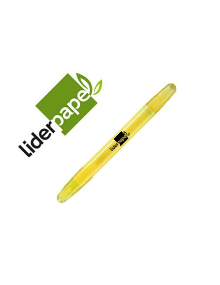 Marcador De Cera Gel Liderpapel Fluorescente Color Amarillo