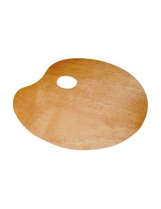 Paleta Madera Lidercolor Ovalada Tamaño 20X30 Cm Grosor 0,3 Cm 2