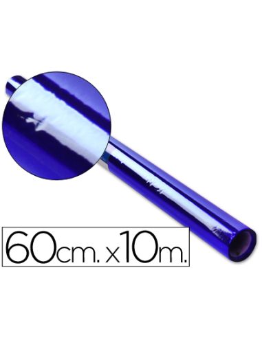 Papel Celofan Liderpapel Rollo Azul 0,60 X 10 Mt