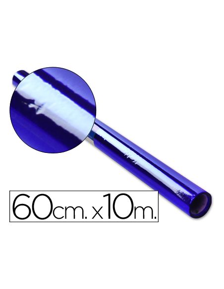 Papel Celofan Liderpapel Rollo Azul 0,60 X 10 Mt