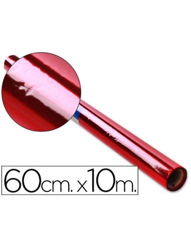 Papel Celofan Liderpapel Rollo Rojo 0,60 X 10 Mt