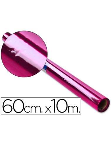 Papel Celofan Liderpapel Rollo Rosa 0,60 X 10 Mt