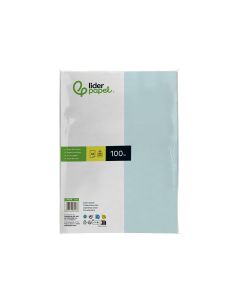 Papel Color Liderpapel A4 80Gr Celeste Paquete De 100 Hojas 2