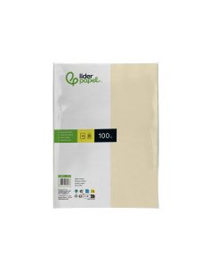 Papel Color Liderpapel A4 80Gr Crema Paquete De 100 Hojas 2