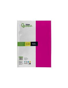 Papel Color Liderpapel A4 80Gr Fucsia Paquete De 100 Hojas 2