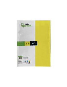 Papel Color Liderpapel A4 80Gr Limon Paquete De 100 Hojas 2