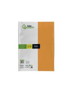Papel Color Liderpapel A4 80Gr Naranja Paquete De 100 Hojas 2
