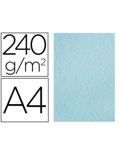 Papel Color Liderpapel Pergamino A4 240Gr Azul Pack De 25 Hojas