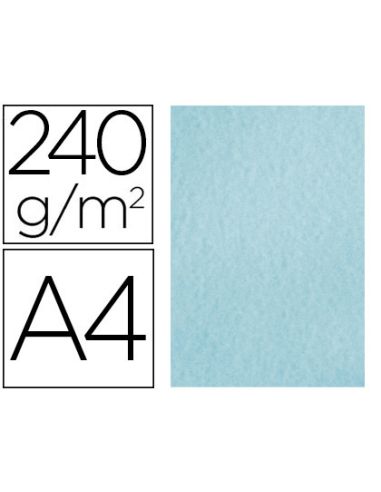 Papel Color Liderpapel Pergamino A4 240Gr Azul Pack De 25 Hojas