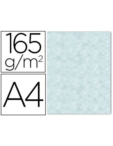 Papel Color Liderpapel Pergamino Con Bordes A4 165Gr Azul Pack De 25 Hojas