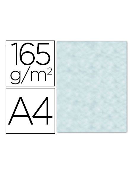 Papel Color Liderpapel Pergamino Con Bordes A4 165Gr Azul Pack De 25 Hojas