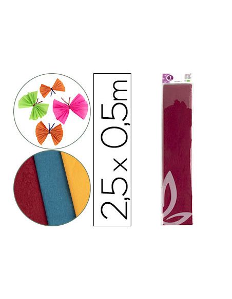 Papel Crespon Liderpapel 50 Cm X 2.5M 34G/M2 Burdeos