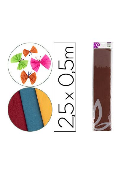 Papel Crespon Liderpapel 50 Cm X 2.5M 34G/M2 Marron