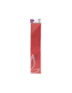 Papel Crespon Liderpapel 50 Cm X 2.5M Metalizado Rojo 2