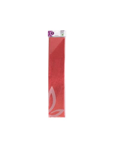 Papel Crespon Liderpapel 50 Cm X 2.5M Metalizado Rojo