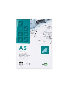 Papel Vegetal Liderpapel A3 70Gr 297X420Mm Sobre De 12 Hojas 2