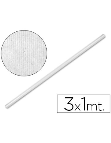Papel Kraft Liderpapel Blanco Rollo 3X1 Mt