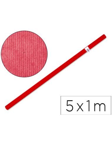 Papel Kraft Liderpapel Rojo Rollo De 5X1 Mt