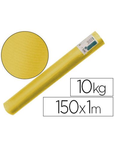 Papel Kraft Verjurado Liderpapel Amarillo Ancho 1 Mt Longitud 150 Mt Gramaje 65 Gr Peso 10 Kg