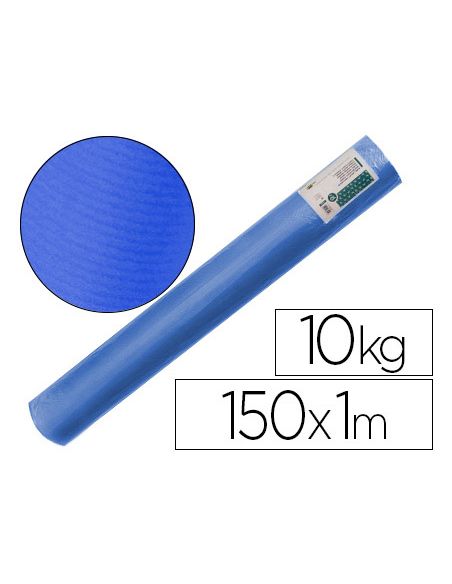 Papel Kraft Verjurado Liderpapel Azul Ancho 1 Mt Longitud 150 Mt Gramaje 65 Gr Peso 10 Kg