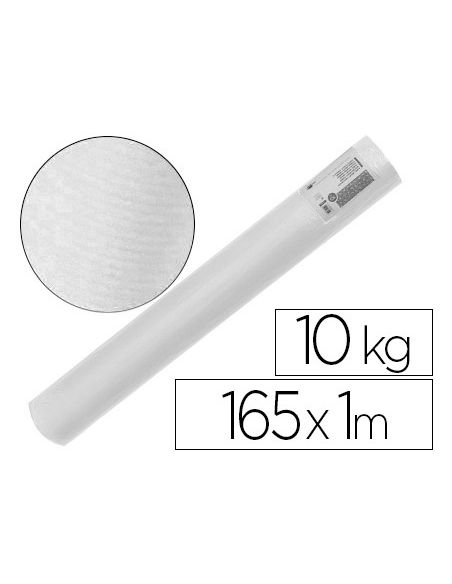 Papel Kraft Verjurado Liderpapel Blanco Ancho 1Mt Longitud 165 Mt Gramaje 60 Gr Peso 10 Kg